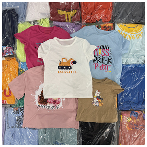 T-shirts en coton 100% authentiques de marque, surplus, excédents, stocks restants, nouveaux lots pour garçons, filles, enfants et adolescents, mode Y2K, en gros - Product Image 5