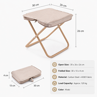 à glissière Tabouret pliant portable Tabouret pliant portable pour les activités de plein air Tabouret de camping portable