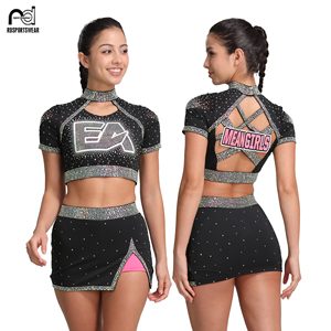 Uniformes de Animadoras al por Mayor, Top y Pantalones Cortos Personalizados para Prácticas de Animadoras, Uniforme de Animadoras en Oferta - Product Image 2