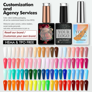 FZN suministros para uñas salón HEMA FREE macaron pastel Neon nail kit profesional conjunto completo corazón pintura de uñas Tech UV gel - Product Image 4