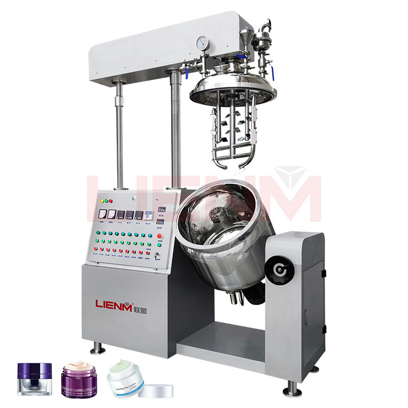 Small Vacuum Homogenizer Cosmetic Cream Mixing