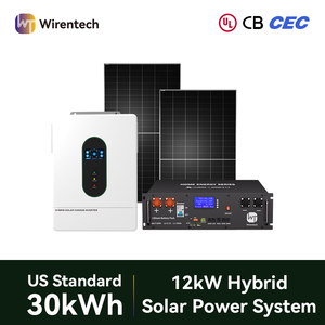 <span class=keywords><strong>Kit</strong></span> de panneaux solaires 12 kW pour la recharge de véhicules électriques, climatiseur, réfrigérateur et lave-linge <span class=keywords><strong>avec</strong></span> onduleur et <span class=keywords><strong>batterie</strong></span> - Product Image 1