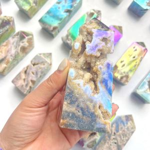 <span class=keywords><strong>Arua</strong></span>-Torre de shalerita de alta calidad, punto de cristal arcoíris, punto de eshalerita Natural para curación - Product Image 2