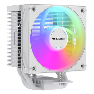 Enfriador de Aire para CPU Coolleo B40S-DIG-WH-ARGB, Radiador de Computadora ARGB, 14.ª Generación Core I3-i7 <span class=keywords><strong>LGA</strong></span> <span class=keywords><strong>115X</strong></span> <span class=keywords><strong>1200</strong></span> 1700 AMD AM4 / 5 TDP200W - Product Image 2