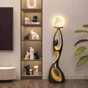 Đèn đứng trang trí nghệ thuật hiện đại tối giản kiểu dáng thiết kế đèn sàn bằng nhựa resin góc phòng khách khách sạn Nordic - Product Image 3