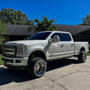 Xj Tùy Chỉnh 24x14 26x14 26x10 26x12 28x10 28x12 8x170 Sâu Món Ăn Giả Mạo Bánh Xe Cho F-250 F-350 F-450 - Product Image 5