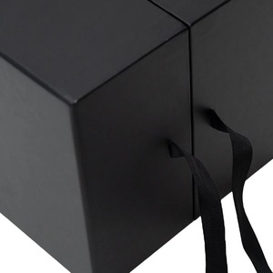 Black luxury gift <b>box</b> perfume <b>box</b> cosmetics gift bag <b>wedding</b> carton can be customized - Product Image 3