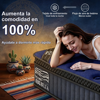 Matelas 14 pouces, matelas orthopédique à ressorts ensachés 7 zones, matelas King Size, matelas de lit, colchones, kasur