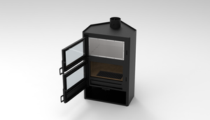 PINCHENG 12kw forno forno riscaldamento aria <span class=keywords><strong>stufa</strong></span> a <span class=keywords><strong>legna</strong></span> - Product Image 2