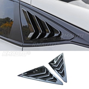 For Honda 11th Gen Civic Hatchback Car Rear Triangle <b>Window</b> Shark Cheek Trim Body Kit Rear Side <b>Vent</b> <b>Window</b> Trim Cover Body Kit - Product Image 3