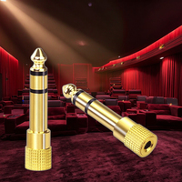 Convertisseur Audio de vente d'usine 6.35mm femelle à 3.5mm mâle connecteur d'écouteur Jack adaptateur de casque stéréo