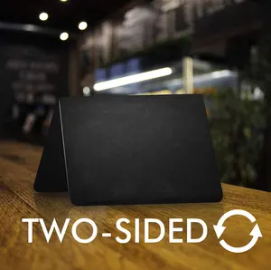 4 "x3" Mini çadır tarzı kara tahta İşaretler tebeşir ve silme kolay siyah gıda ekran etiketleri menü