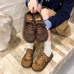 Zapatos Casuales con Estampado <span class=keywords><strong>de</strong></span> Leopardo Vintage para Mujer, Zapatillas Bajas con Cordones, Suela <span class=keywords><strong>de</strong></span> Goma Antideslizante, Calzado Estilo Urbano - Product Image 1