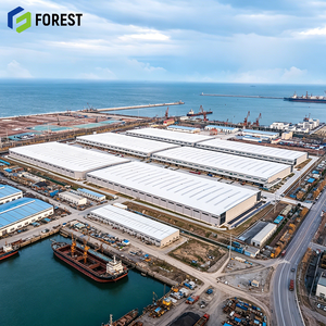 Edificio de Almacenamiento para Parque Logístico con Estructura de Acero Modular Resistente a la Intemperie, Almacén Industrial de Distribución de Carga con Techo Transparente - Product Image 1