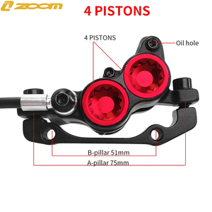ZOOM HB893E电动MTB自行车4活塞液压制动器 & Escooter 2/3pin/2Y/2A Ebike制动器 - Product Image 6