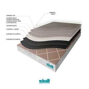 Système de sol en résine : Rénovation époxy haute brillance pour carrelages anciens, finition lisse - Product Image 2