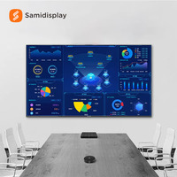 Pizarra Blanca Inteligente Multitáctil de 55, 86 y ~110 Pulgadas para Aulas y Reuniones con OPS o Proyector/Lápiz Magnético/Soporte/Cámara IA