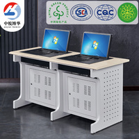 Poste de travail modulaire élégant en acier avec écran escamotable intégré, style contemporain, pour bureau et usage scolaire, personnalisable