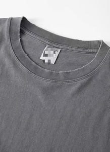 Top da <span class=keywords><strong>uomo</strong></span> in cotone 100% Vintage lavato oversize senza maniche con bordo a fila in stile stile Unisex morbido tessuto di alta qualità - Product Image 6