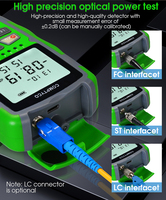Testeur de fibre optique rechargeable trois-en-un BYXGD AUA-MC7 avec puissancemètre optique LED pour utilisation FTTX
