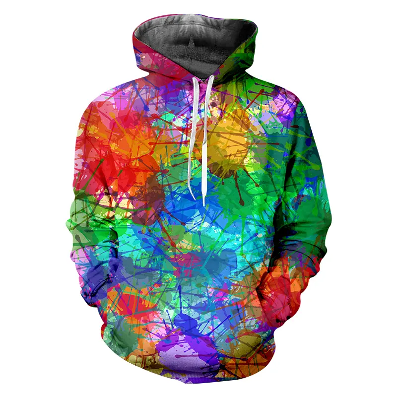 Digitaldruck Sublimation Anime 3D Voll druck Reiß verschluss Hoodie Herren Hip Hop Streetwear Drop-Ship Bekleidung