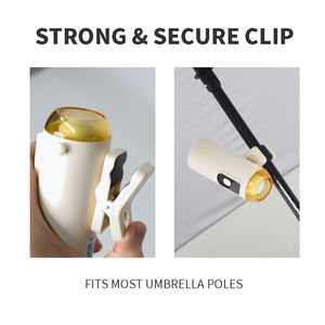 Venta Directa de Fábrica, Mini Ventilador Portátil Recargable, Ventilador de Clip para Sombrilla con Mini Ventilador USB Recargable - Product Image 2