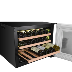 Vente en gros d'usine de design OEM pour bouteilles de <span class=keywords><strong>vin</strong></span> Réfrigérateur à <span class=keywords><strong>vin</strong></span> électrique VI24S 24 bouteilles Température électronique 45 R600a 220 - Product Image 6