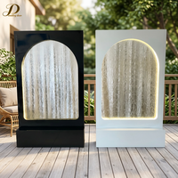 Panneau de bienvenue personnalisé JINDA en métal pour entrée de mariage, avec cascade, fontaine et support en verre