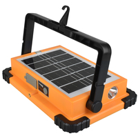 Proyector Solar Integrado con Gancho Magnético de Fuerte Atracción Recargable por USB de 10000 W, Sensor de Jardín Exterior, Reflector LED Solar