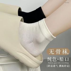 Ankle <b>Socks</b> For Women Solid Color Thin <b>Polyester</b> Disposable Breathable Daily Use Casual <b>Socks</b> Short Length All Season - Product Image 4