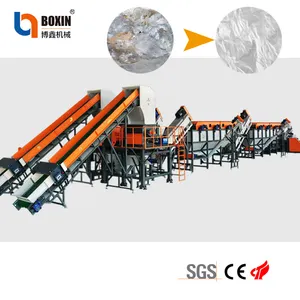 Pe Film Crushing Pp Woven Bag All Types Plastic Recycling Machine Plastic Washing Production Machine Line