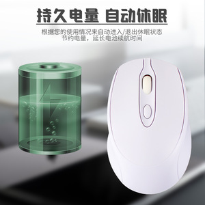 Ratón inalámbrico Bluetooth de modo dual, 2,4G, óptico recargable, silencioso, para juegos de teléfonos y tabletas - Product Image 3