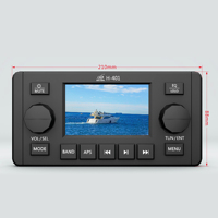 Factory AM/FM Radio Receiver BT Compact 200 Watt Waterproof Marine Stereo Multi-Zone control
