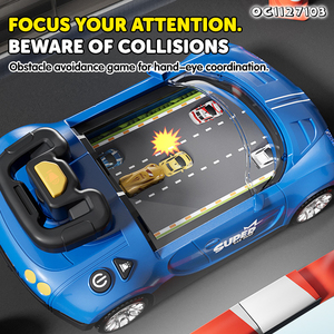 Jouet de simulateur d'aventure de jeu de course de voiture d'enfants en plastique frais avec le volant - Product Image 3