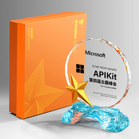 Haute qualité Crystal Award Cup Glass Trophy Plaque Award logo personnalisé rentable en gros cadeau souvenir en cristal vierge