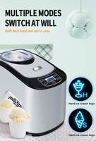 Machine à glace 1,5 L Machine à glace Compresseur Refroidissement Usage domestique Machine à glace molle Petit Yaourt glacé dur commercial