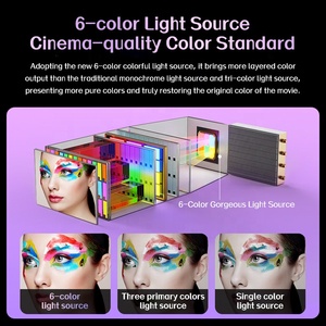 Oem 14300 lumens 1080P 4K HD thông minh chiếu, hỗ trợ USB / VGA / AV/RJ45/HD, phiên bản thông minh rạp hát tại nhà chiếu - Product Image 4