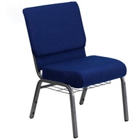 Chaises d'église modernes rembourrées extensibles rouges, violettes et bleues pour pasteur, vente en gros