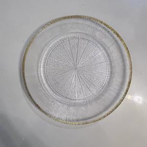 Peinture en <span class=keywords><strong>a</strong></span>érosol ronde minimaliste avancée estampage à chaud plateaux réutilisables artisanat plateau de bol de fruits assiettes de chargeur décoratives mariage - Product Image 1