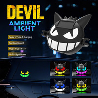 Lumière LED solaire BRAD Dynamic Car Demon Eye aux couleurs scintillantes, lumière d'avertissement pour camion, lumière de chargement embarquée