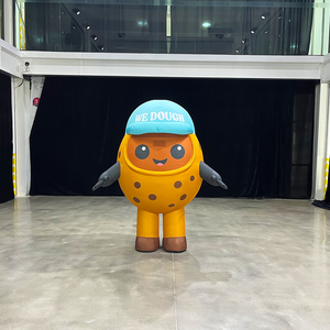 Costume <span class=keywords><strong>de</strong></span> mascotte gonflable en forme <span class=keywords><strong>de</strong></span> grain <span class=keywords><strong>de</strong></span> café <span class=keywords><strong>de</strong></span> 2 m, modélisation 3D, costume gonflable personnalisé pour adultes, costume <span class=keywords><strong>de</strong></span> mascotte en tissu Oxford durable - Product Image 1