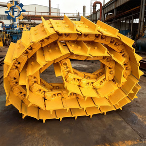 חלקי מרכב תחתון לדחפור D6R D6H <span class=keywords><strong>D6T</strong></span>, שרשרת 45 חוליות איכותית, מחיר מפעל, קבוצת שרשרת זחל - Product Image 6