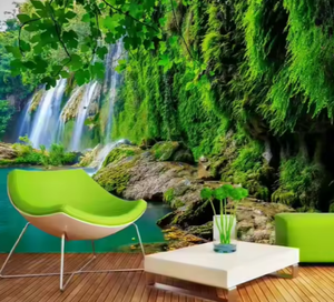 Bord de lac Grande forêt naturelle Papier peint de maison en bois Peel Stick Modern Design Style <span class=keywords><strong>Tapisserie</strong></span> pour chambre à coucher Décoration intérieure Mural - Product Image 4