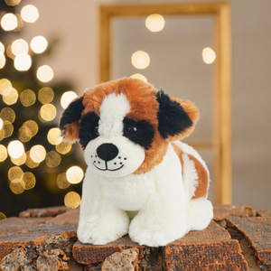 ของเล่นสุนัขเซนต์เบอร์นาร์ดเหมือนจริงของเล่นตุ๊กตาสัตว์ผ้านุ่มยัดนุ่นพร้อมไส้คอตตอน PP ของขวัญวันเกิด - Product Image 5