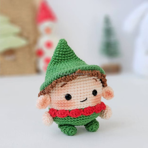 Nueva llegada Amigurumi juguetes <span class=keywords><strong>de</strong></span> peluche y cosas hechos a mano ganchillo Navidad <span class=keywords><strong>muñeco</strong></span> <span class=keywords><strong>de</strong></span> <span class=keywords><strong>nieve</strong></span> llaveros para niños manualidades regalo - Product Image 3