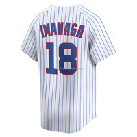 Camiseta de Béisbol Bordada al por Mayor de los Chicago Cubs de EE. UU. # 4 Crow-Armstrong # 7 Dansby Swanson # 3 Artículos de Softbol de Alex Bregman