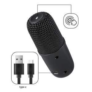 Di động có dây Microphone chơi game podcast Condenser Microphone Cắm và chơi TAP-to câm cảm biến micro - Product Image 6