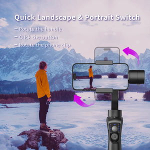 <span class=keywords><strong>Stabilisateur</strong></span> pliable à 3 cardans pour enregistrement vidéo de smartphone portable <span class=keywords><strong>iPhone</strong></span> et Android avec suivi du visage pour le sport - Product Image 5