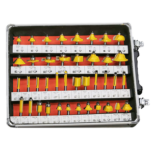 100 pièces 1/4 tige en aluminium mallette bois Cove boîte Chanfrein Flûte Droite V rainurage fraises bois <span class=keywords><strong>fraise</strong></span> - Product Image 4