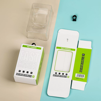 Boîte d'emballage pour chargeur de téléphone portable en carton recyclable écologique avec logo personnalisé OEM, finition bronzée, pour l'électronique grand public